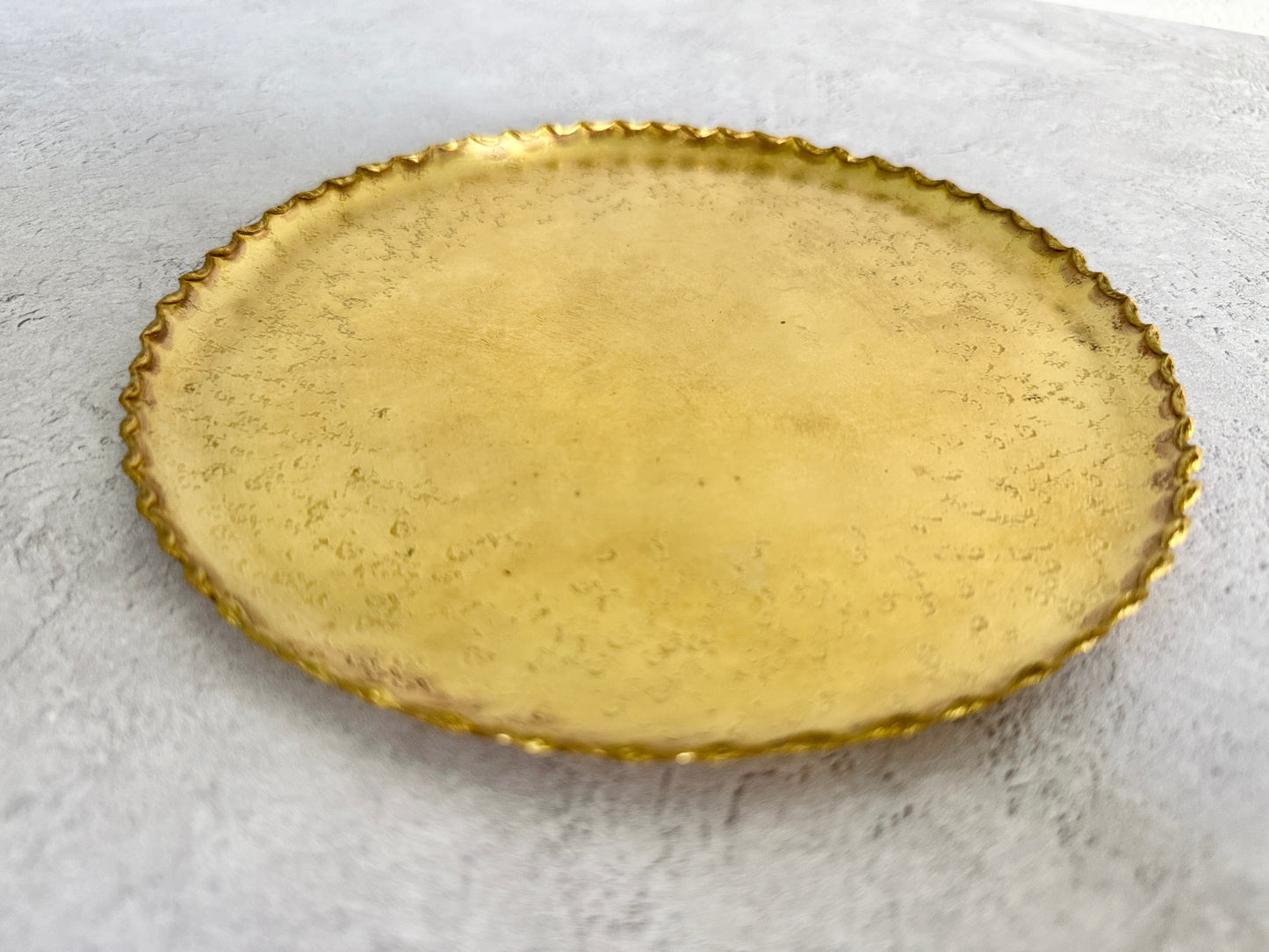 Nagako Fujita (藤田永子) Handmade Brass Deseigned Plate