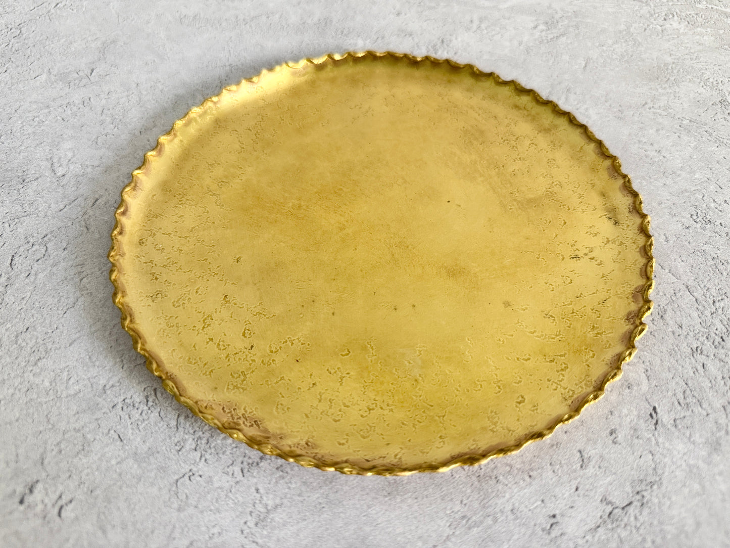 Nagako Fujita (藤田永子) Handmade Brass Deseigned Plate