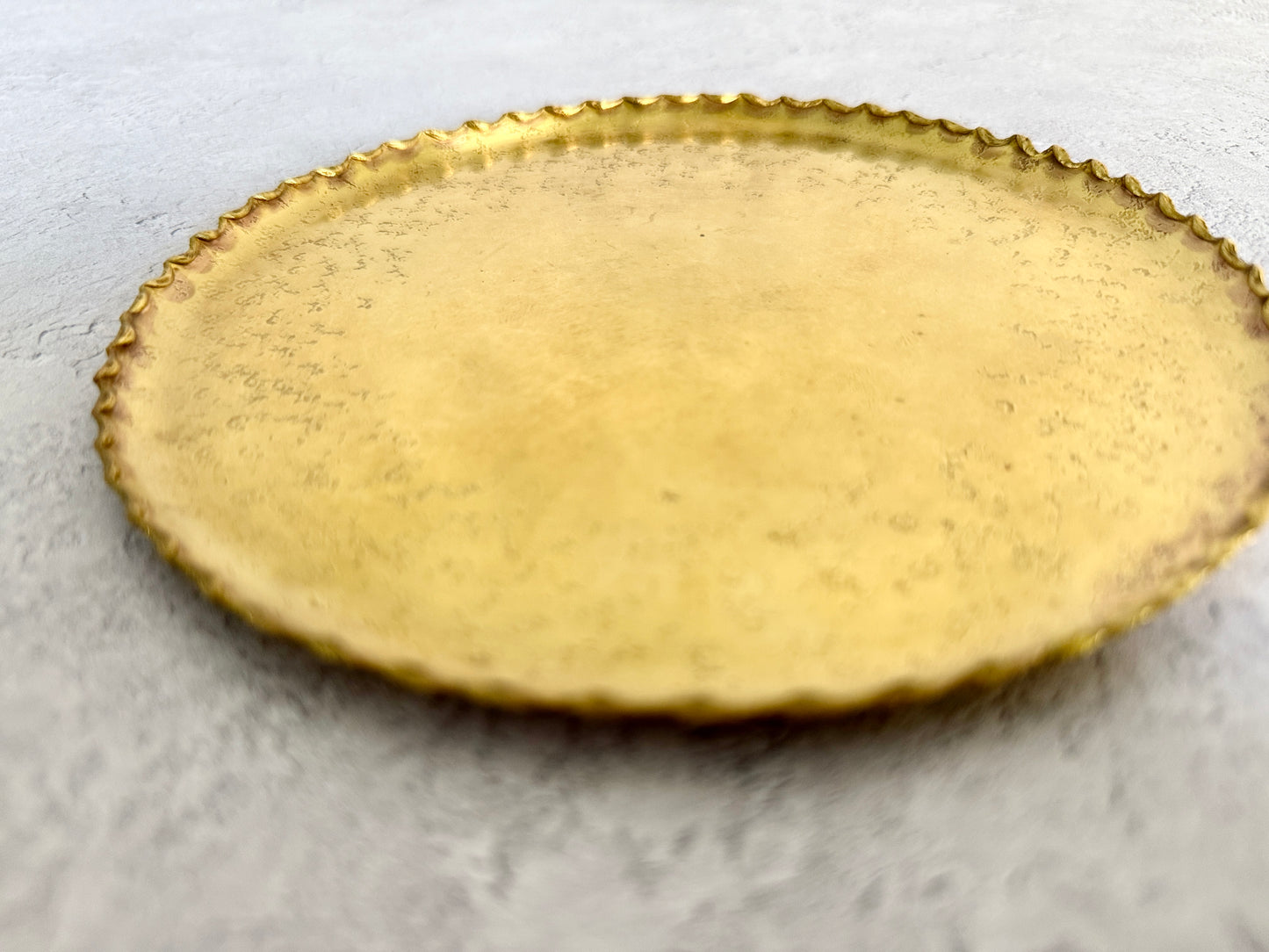 Nagako Fujita (藤田永子) Handmade Brass Deseigned Plate