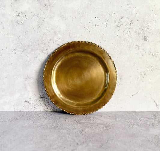 Nagako Fujita (藤田永子) Handmade Brass Dessert Plate