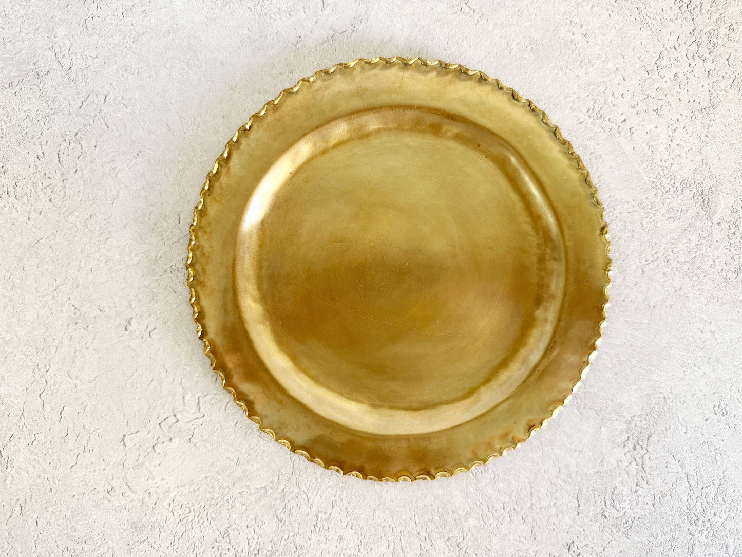 Nagako Fujita (藤田永子) Handmade Brass Dessert Plate