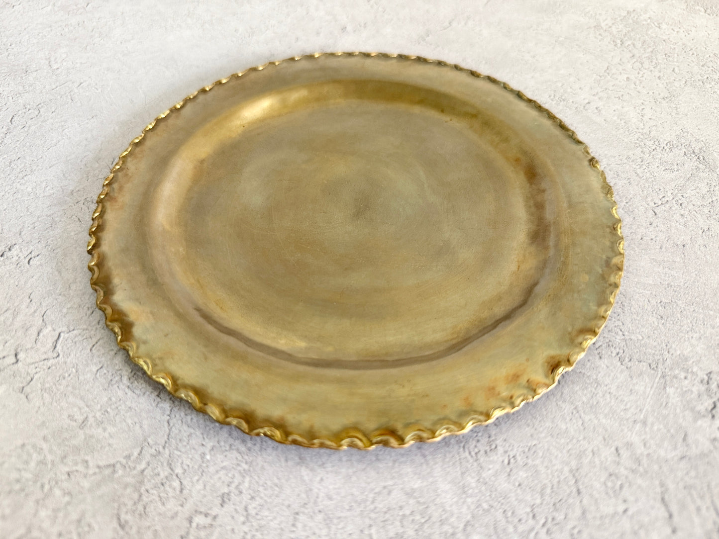 Nagako Fujita (藤田永子) Handmade Brass Dessert Plate