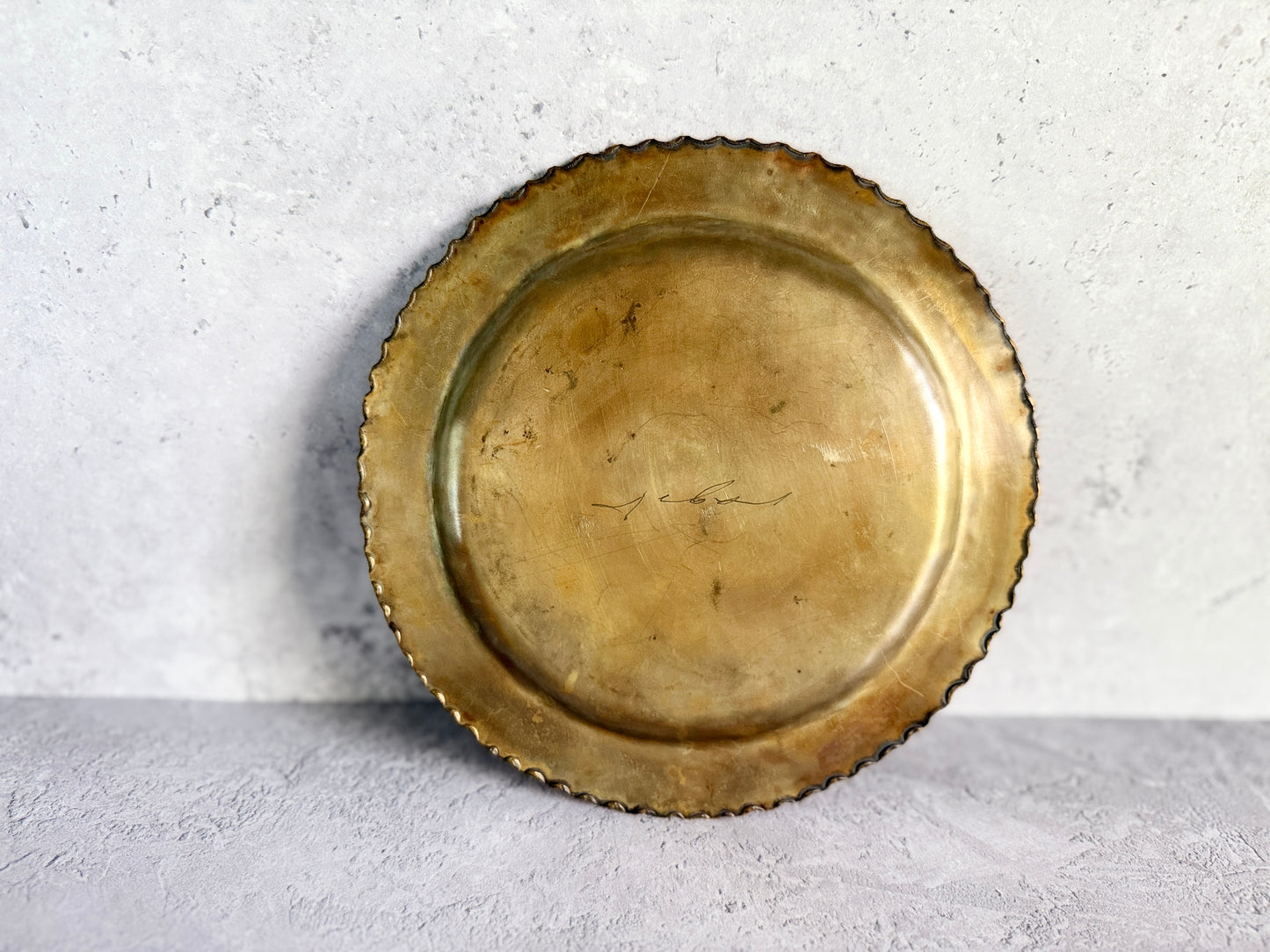 Nagako Fujita (藤田永子) Handmade Brass Dessert Plate