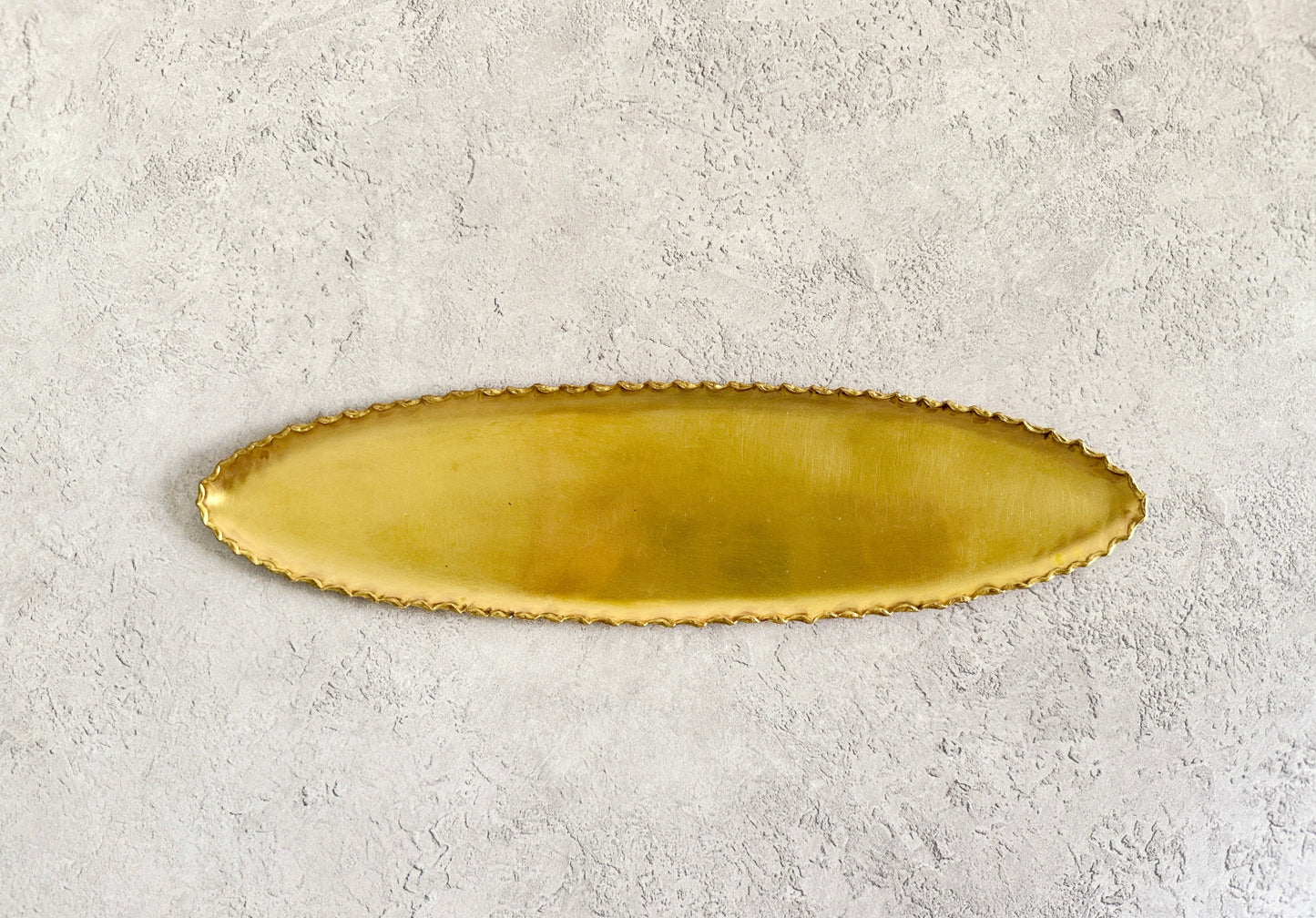 Nagako Fujita (藤田永子) Handmade Brass Oval Plate