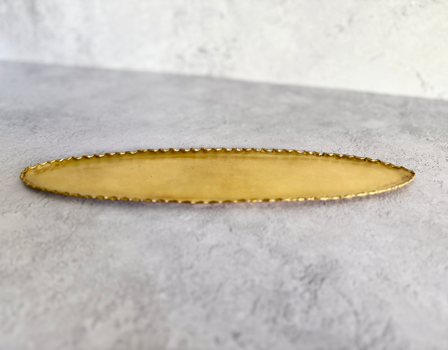 Nagako Fujita (藤田永子) Handmade Brass Oval Plate