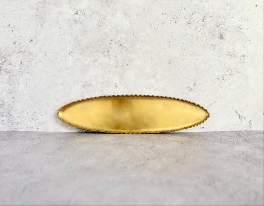 Nagako Fujita (藤田永子) Handmade Brass Oval Plate