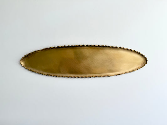 Nagako Fujita (藤田永子) Artisanal Brass Oval Plate