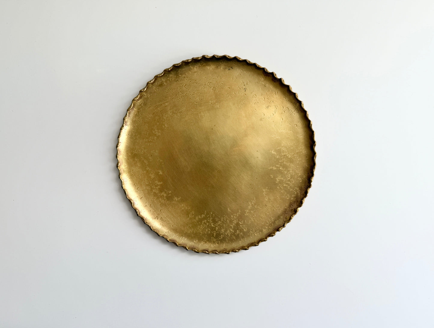 Nagako Fujita (藤田永子) Artisanal Brass Deseigned Plate