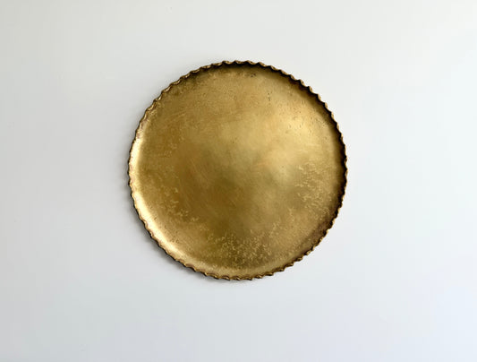 Nagako Fujita (藤田永子) Artisanal Brass Deseigned Plate
