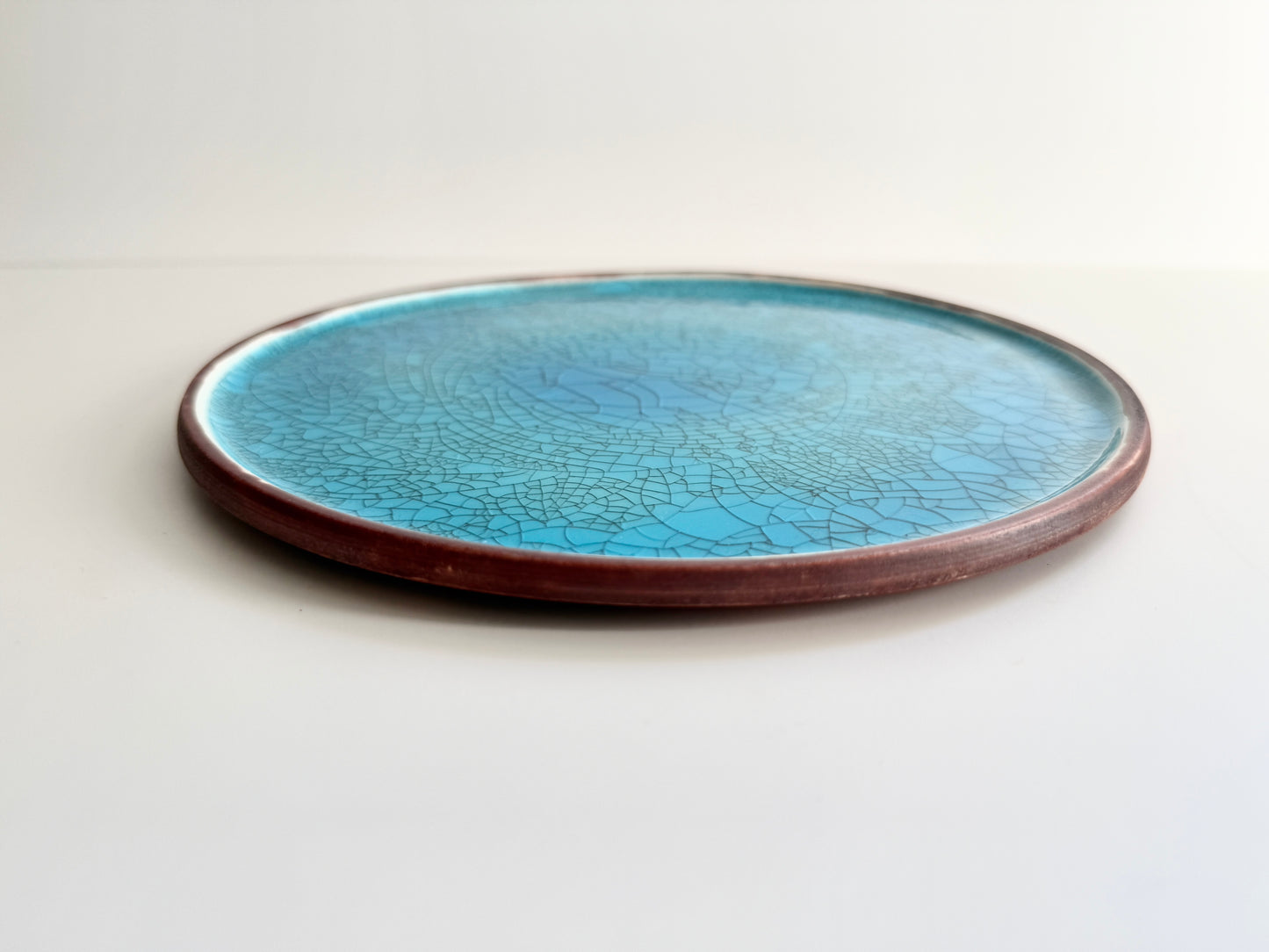 Saeko Fujiuchi（藤内紗惠子）Handmade Porcelain Blue Plate
