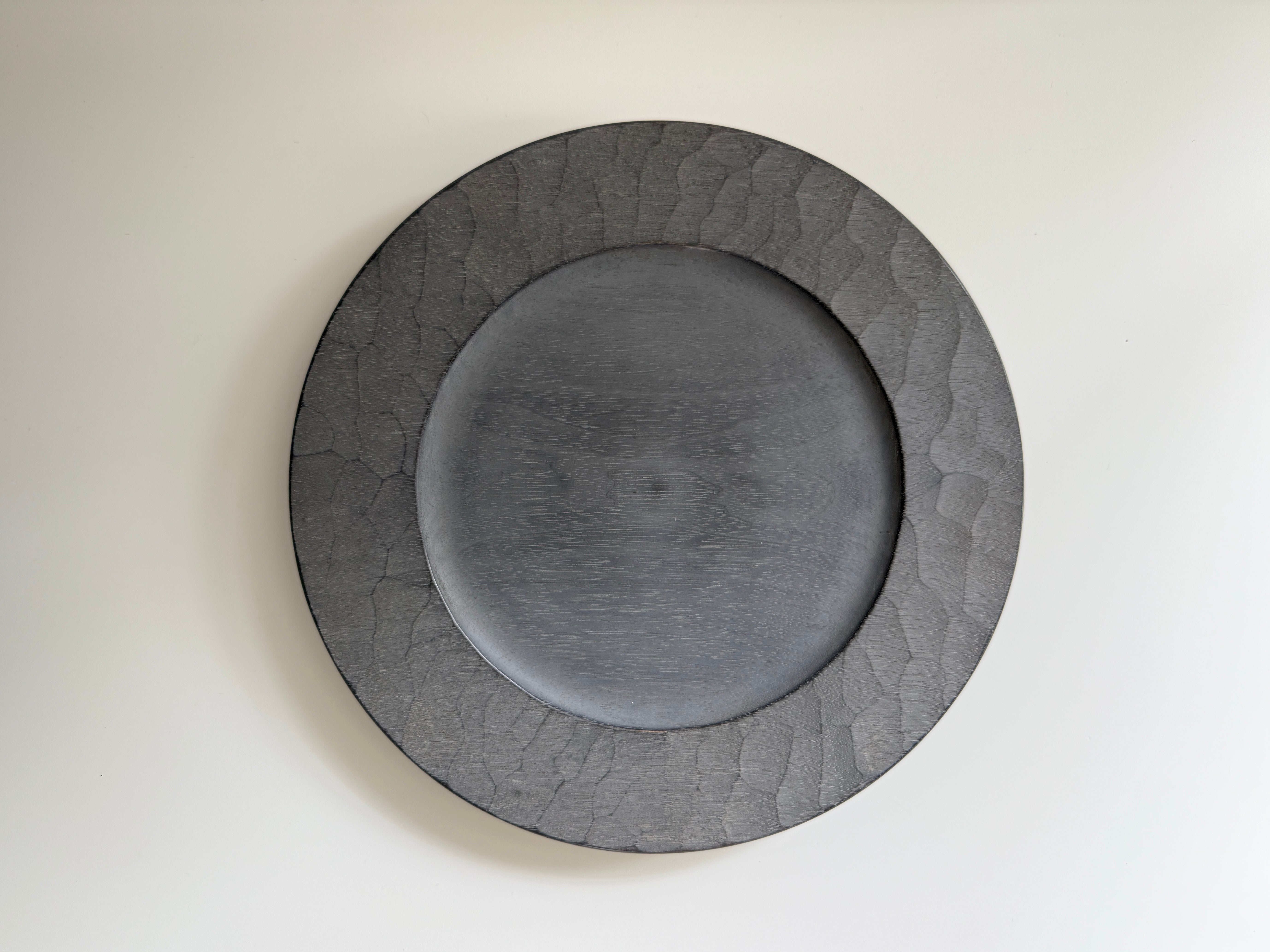 Kinji Yoshida Hand-Carved Urushi Wooden Rim Plate – Luxury