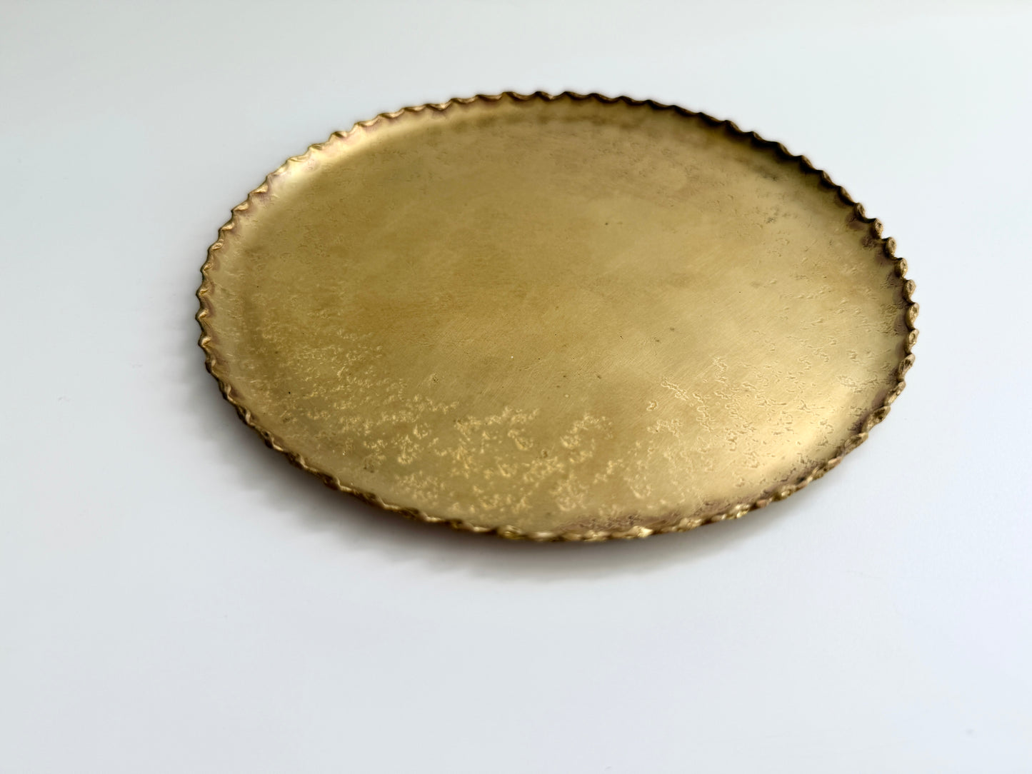 Nagako Fujita (藤田永子) Artisanal Brass Deseigned Plate